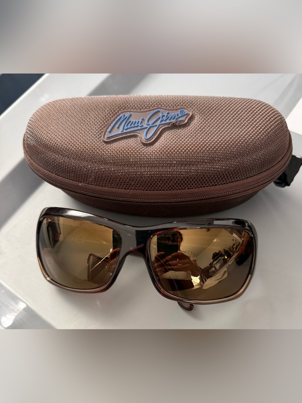 Maui Jim Palms MJ111 Brown Frames/Lenses Polarized Sunglasses w/ Case